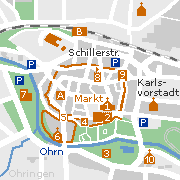 Sehenswertes und Markantes in der Innenstadt von Öhringen