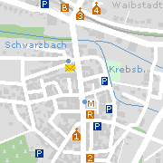 Markantes und Sehenswürdigkeiten in der Innenstadt von Waibstadt