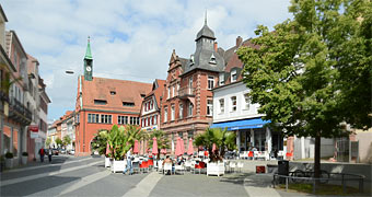 zum Marktplatz von Lahr