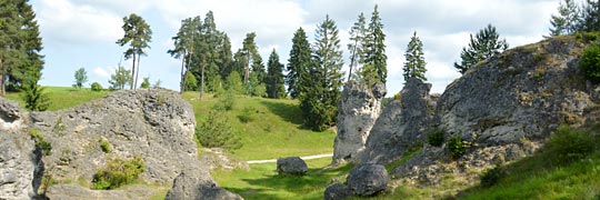 Karstlandschaft bei Essingen am Steinheimer Beckenrand