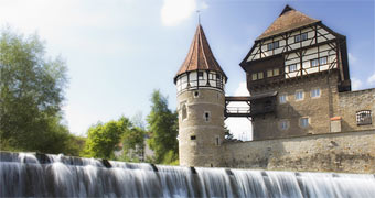 Balingen Zollernschloss, Stauwehr © Splashpixel GbR
