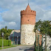 Pulverturm im Norden der Altstadt von Mittenwalde in der Mark Brandenburg