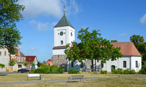 Kirche am Markt von Rhinow