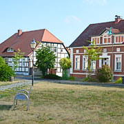 am Marktplatz in Rhinow