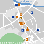 Sehenswertes und Markantes im historischer Stadtkern von Bad Freienwalde in Brandenburg