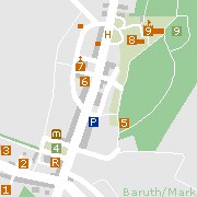 Sehenswürdigkeiten in der Innenstadt von Baruth/Mark