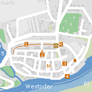 Sehenswertes und Markantes in der Innenstadt von Gartz (Oder)