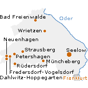 Märkisch Oderland Kreis in Brandenburg