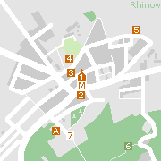 Sehenswertes und Markantes in der Innenstadt von Rhinow