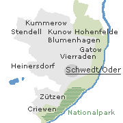 Orte im Stadtgebiet von Schwedt
