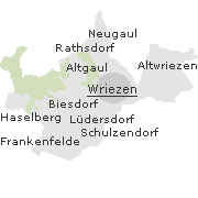 Orte im Stadtgebiet von Wriezen