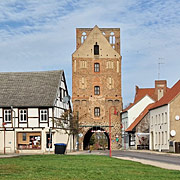 Stettiner Tor in der Oder-Stadt Gartz