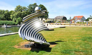 an der Uckerpromenade in Prenzlau