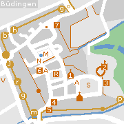 Sehenswertes und Markantes in der Innenstadt von Büdingen in Hessen