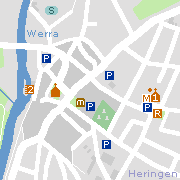 Sehenswertes und Markantes in der Innenstadt von Heringen (Werra)