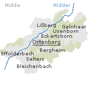 Orte im Stadtgebiet von Ortenberg