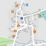 Sehenswertes und Markantes im Ortszentrum von Altmeteln