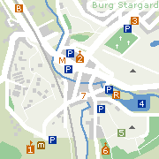 Markantes und Sehenswertes in der Innenstadt von Burg Stargard