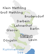 Lage einiger Orte im Stadtgebiet von Dargun