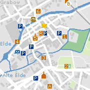 Sehenswertes und Markantes in der Innenstadt von Grabow