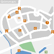 Sehenswertes und Markantes in der historischen Altstadt von Grimmmen