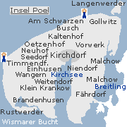 Lage der Orte af der Insel Poel