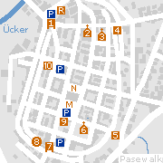Sehenswertes und Markantes in der Innenstadt von Pasewalk