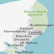Orte im Stadtgebiet von Sassnitz