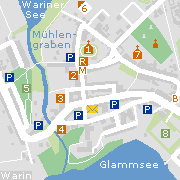 Sehenswertes und Markantes in der Innenstadt von Warin