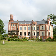 Rückansicht von Schloss und Hotel Gemehl