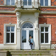 Eingang zum Schloss Groß Trebbow