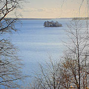 Insel Rethberg vor Wiligrad im Schweriner See