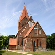 Stadtkirche Rerik, außen Backsteingotik, innen viel Barock