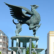 Anklamer Greifbrunnen am Rathausplatz
