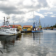 Hafen von Freest am Ausgang des Peenestroms