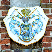 Wappen am Stadttor von Usedom