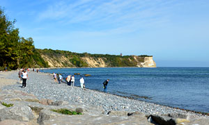 Strand von Vitte mit schönem Blick zum Kap Arkona