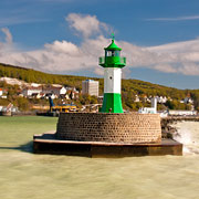 Saßnitz Hafen und Leuchtturm