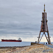 Kugelbake, Seezeichen bei Cuxhaven