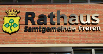 wo Rathaus dransteht, da ist in Freren auch Rathaus darin