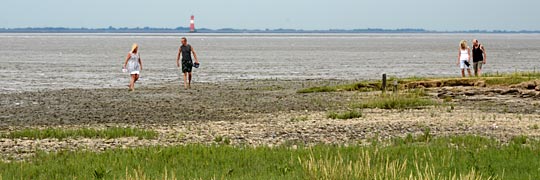 Nordseebad Dangast - Sand, Schlick, Priele im Jadebusen