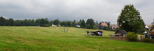 Braunlage, Schiewiese Anfang Oktober. Bald fällt der erste Schnee.