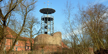Bleckede, gute Aussicht am Schloss