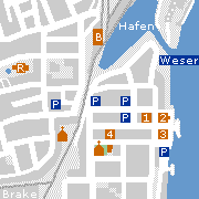 Sehenswürdigkeiten in der Innenstadt von Brake