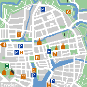 Sehenswertes und Markantes in der Innenstadt von Emden