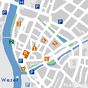 Sehenswertes und Markantes in der Innenstadt von Nienburg