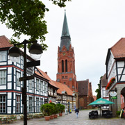 Nienburg Marktplatz und Kirche St. Martin