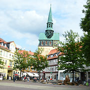 Osterode, Kirche St. Aegidius hinter dem Markt