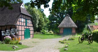 anschaulich bäuerliche Kultur am einstigen Burggelände in Rotenburg (Wümme)