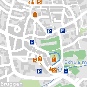Sehenswertes und Markantes in der Innenstadt von Brüggen